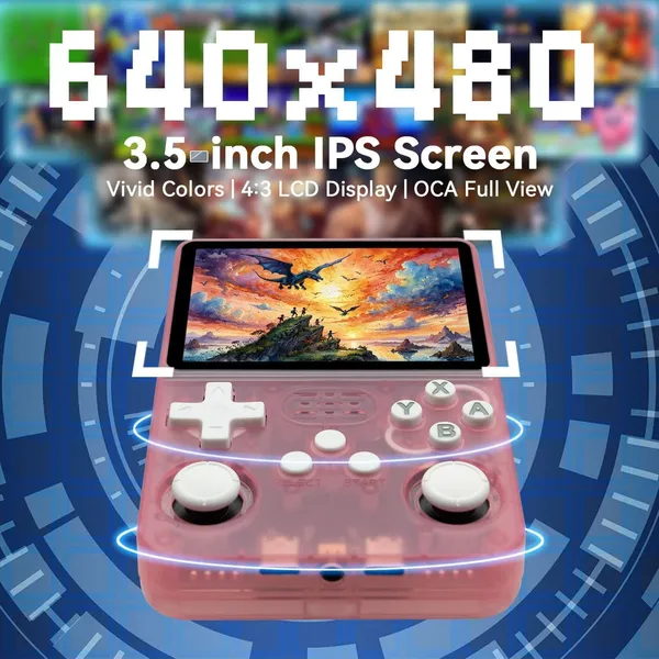 Playtastic_R36S_Game_Console_3.5_inch_Retro_Emulator_System_64_GB_with_15000+Preinstall_video_game_Mario_,GTA_Vice_City_(Pink)