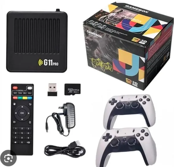 Playtastic_G11_Pro_Plus_Game_Box_HD_4k_Super_Console_Video_Game_Box_64_GB_with_Plug_&_Play_TV_Gaming_Box,_2_Wireless_Controllers_(Black)