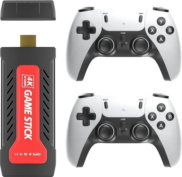 Playtastic_GD30_Gamestick_Video_Game_Console_with_30000_Built_In_Classic_Retro_2D_3D_Games_128_GB_with_2_wireless_2.4G_Controllers_(White)