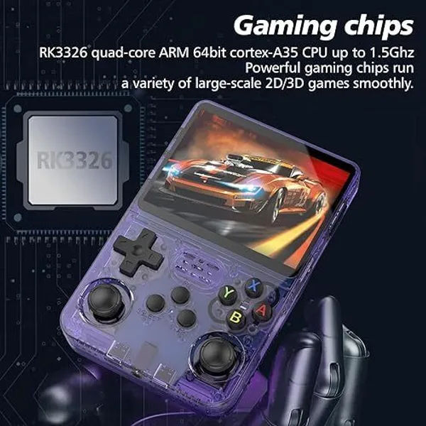 Playtastic_R36S_Game_Console_3.5_inch_Retro_Emulator_System_64_GB_with_2000+Preinstall_video_game_Mario_,GTA_Vice_City_(Purple)