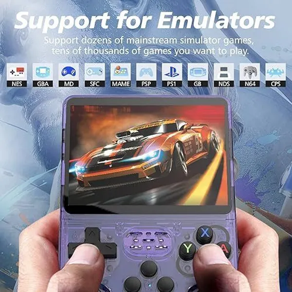 Playtastic_R36S_Game_Console_3.5_inch_Retro_Emulator_System_64_GB_with_2000+Preinstall_video_game_Mario_,GTA_Vice_City_(Purple)