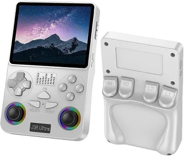 Playtastic_J36_Ultra_Game_Console_4_inch_Retro_Emulator_System_64_GB_with_RGB_joystick_lighting_&_Built-in_YouTube_support_(White)
