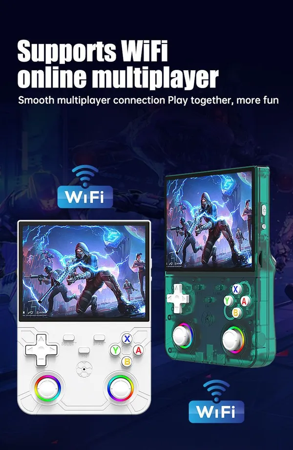 Playtastic_R36_X_Ultra_Game_Console_4.5_inch_Retro_Emulator_System_64_GB_with_20000+Preinstall_video_game_20+_Simulators_(White)