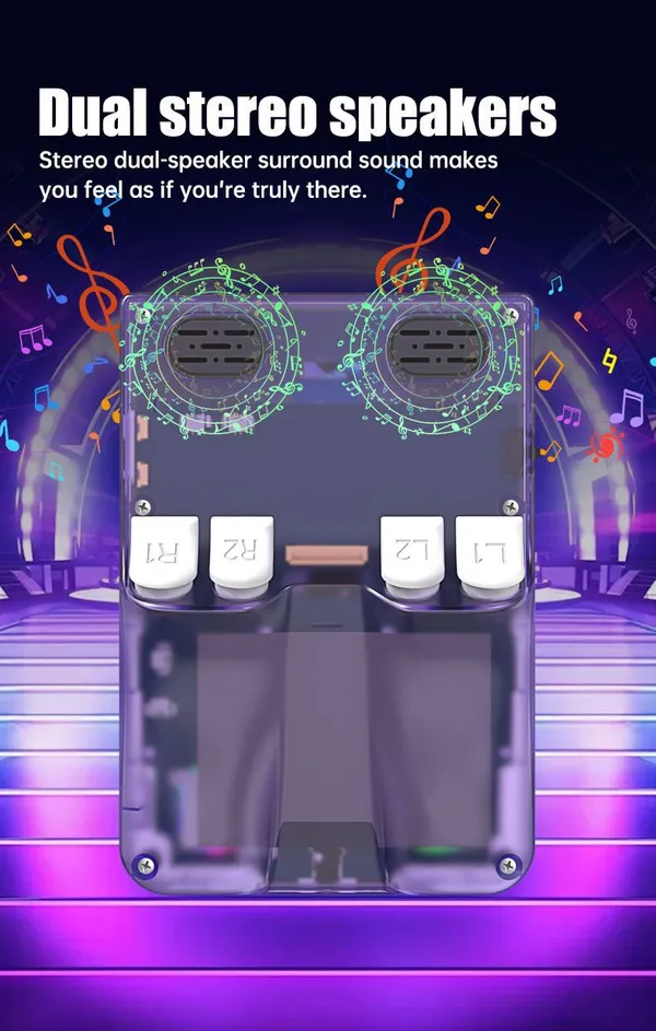 Playtastic_R36_X_Ultra_Game_Console_4.5_inch_Retro_Emulator_System_64_GB_with_20000+Preinstall_video_game_20+_Simulators_(Purple)