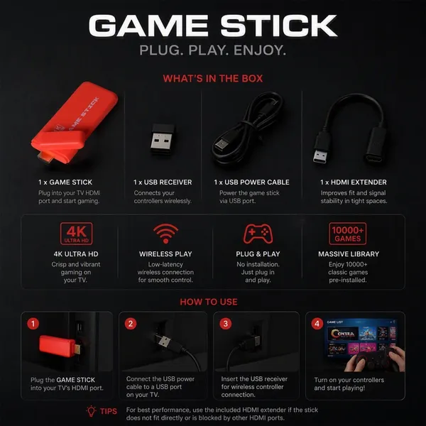 Playtastic_M9_Plus_4K_Ultra_HD_Game_Stick_64_GB_with_2_Wireless_Controllers,_with_10_Emulators_24000+_Games_2.4G_Wireless_(Black)