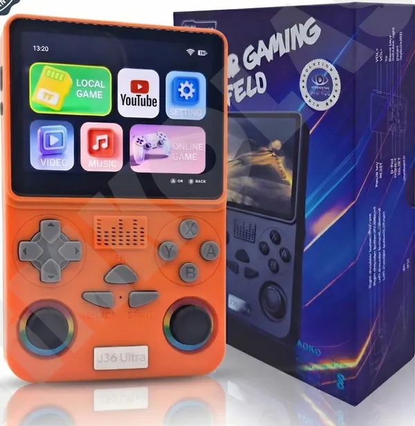 Playtastic_J36_Ultra_Game_Console_4_inch_Retro_Emulator_System_64_GB_with_RGB_joystick_lighting_&_Built-in_YouTube_support_(Orange)