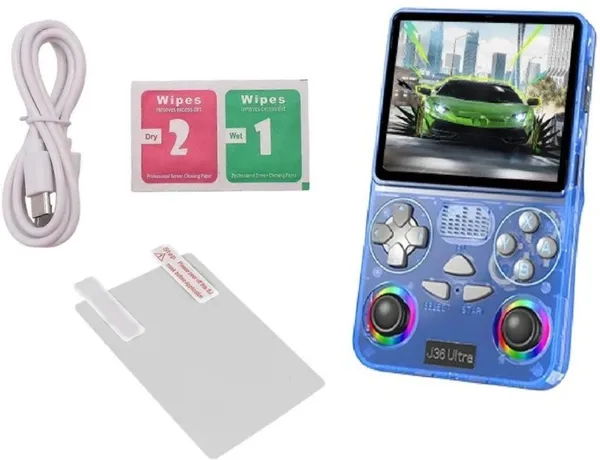 Playtastic_J36_Ultra_Game_Console_4_inch_Retro_Emulator_System_64_GB_with_RGB_joystick_lighting_&_Built-in_YouTube_support_(Blue)