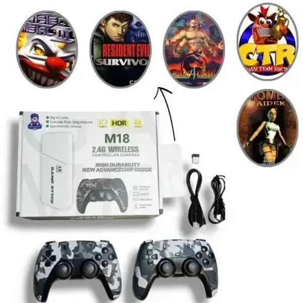 Playtastic_M18_4K_Ultra_HD_Game_Stick_64_GB_with_2_Wireless_Controllers,_with_10_Emulators_24000+_Preloaded_Retro_Arcade_Games_(Camouflage)