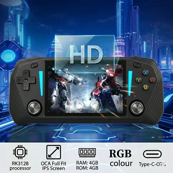 Playtastic_G33_4.3”_IPS_Screen_Gaming_Console_Game_Player_with_20+_Classic_Emulators_64_GB_with_Built-in_64G_TF_Card,_Linux_System_4.3_Inch_IPS_Screen_(Black)