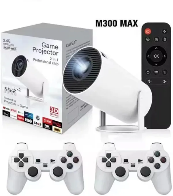 Playtastic_M300_Max_Retro_Video_Game_Consoles_Android11_System_Mini_Intelligent_Projector_(3500_lm)_Portable_Projector_(White)