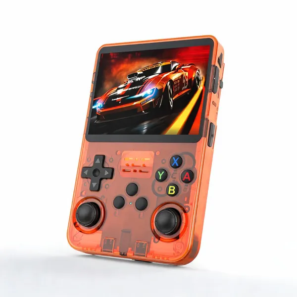 Playtastic_R36S_Game_Console_3.5_Inch_Retro_Emulator_System_64_Gb_With_15000+Preinstall_Video_Game_Mario_,Gta_Vice_City_(Transparent_Orange)