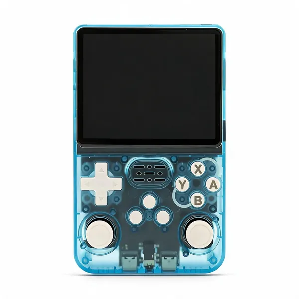 Playtastic_R36S_Game_Console_3.5_Inch_Retro_Emulator_System_64_Gb_With_15000+Preinstall_Video_Game_Mario_,Gta_Vice_City_(Cyan_Transparent)