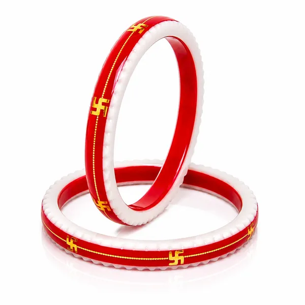 Swastik_Red_And_White_Gold_Pola_Bangle