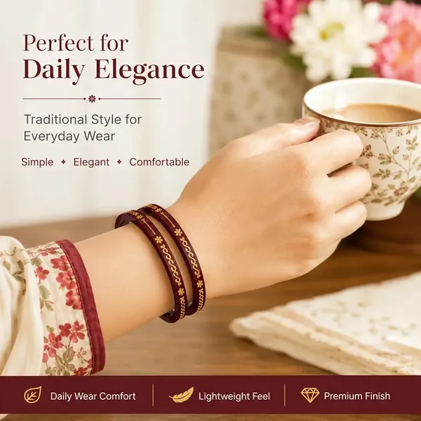 Maroon_Pola_Bangles_Set_For_Women