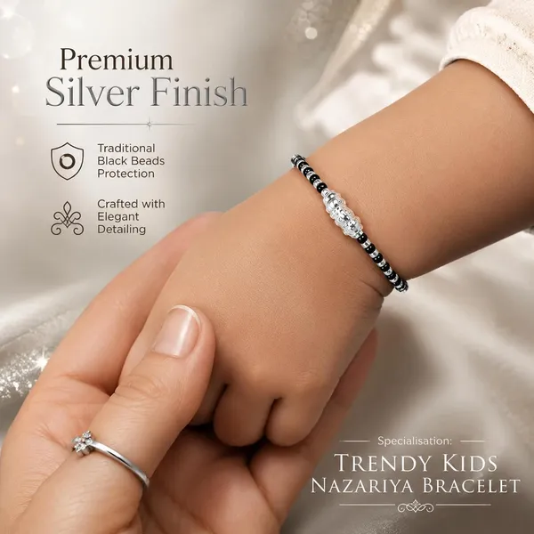 Ira_Peu_Silver_Unique_Trendy_Black_Beads_Nazariya_Kids_Bangle_Bracelet_Weight_11gram