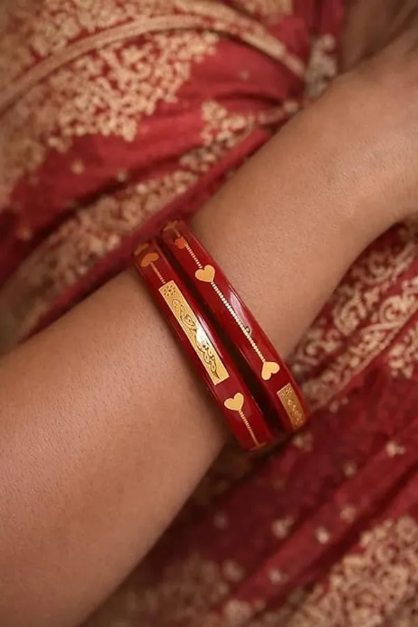 Ira_Peu_Ip_Jewellers_22k_Hallmark_Stamped_Pola_Bangles_Premium_Laminated_Bridal_Bangles_For_Women_22kt_Pure_Gold_Traditional_Pola_Kada_Classic_Indian_Bridal_Gold_Bangle_For_Women_Pack_Of_4