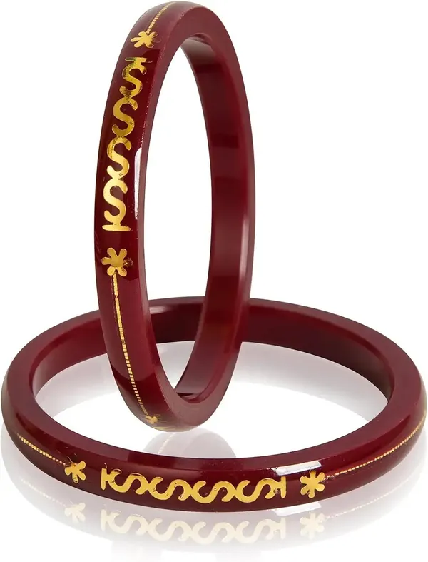 Maroon_Pola_Bangles_Set_For_Women