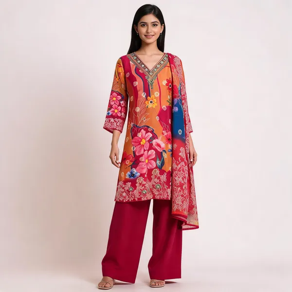 Multicolor_Organza_Premium_Ethnic_Suit_Set_For_Women