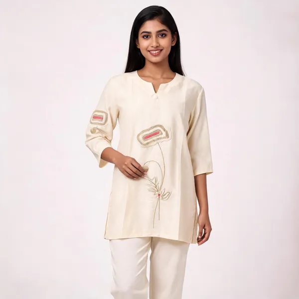 Ivory_Mal_Chanderi_Premium_Kurta_Pajama_Set_For_Women