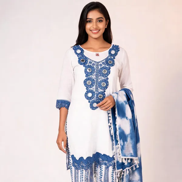 White_Cotton_Premium_Suit_Set_For_Women