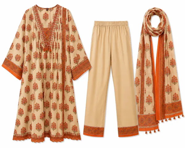 Beige_Pure_Cotton_Premium_Kurta_Pant_Dupatta_Set_For_Women