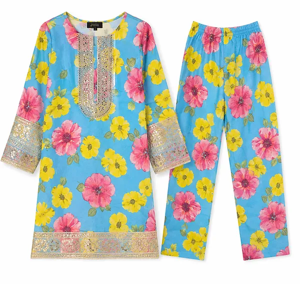 Blue_Premium_Cotton_Premium_Kurta_Set_For_Women