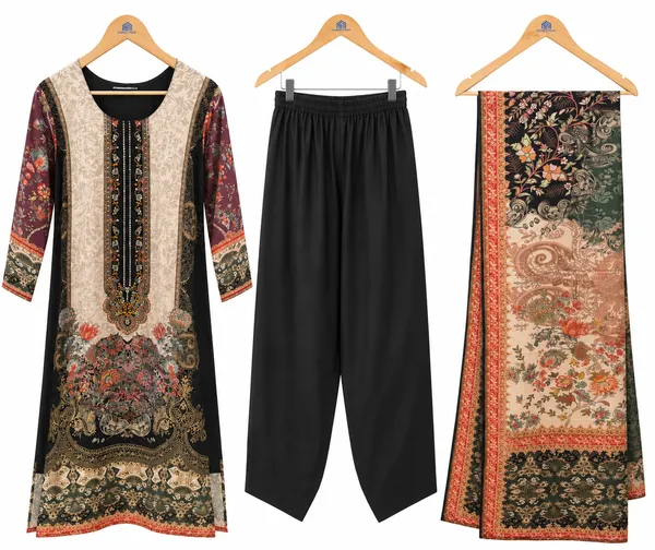 Black_Pure_Muslin_Premium_Kurta_Set_For_Women