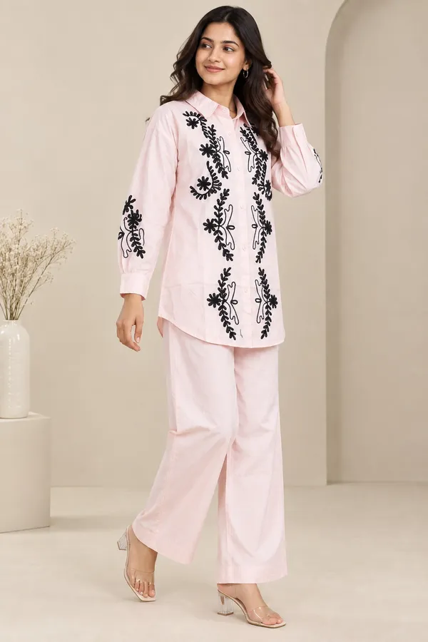 Women_Light_Pink_Embroidered_Shirt_Style_Kurta_with_Wide_Leg_Pants_2-Piece_Set