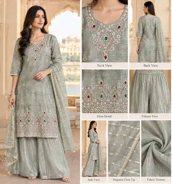 Women’s_Sage_Green_Embroidered_Kurta_Palazzo_&_Dupatta_Set_|_3-Piece_Ethnic_Wear_Set