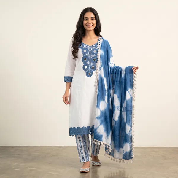 White_Cotton_Premium_Suit_Set_For_Women