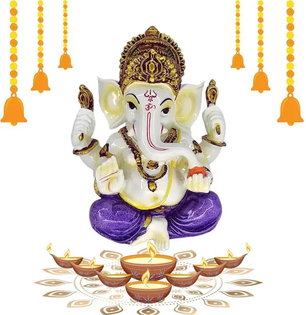 Siddhivinayak_Ganesha_White_Compact_Decorative_Showpiece