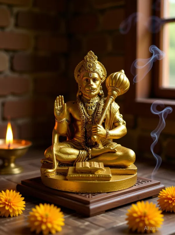 Hanuman_Ji_Idol_With_Gada_Sitting_Pose_Statue_For_Home_Office_Temple_Decorative_Showpiece_9_Cm