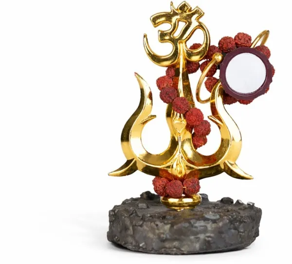 Shiv_Ji_Trishul_With_Damru_Rudraksha_Decorative_Showpiece_8_Cm_-_Pack_of_2