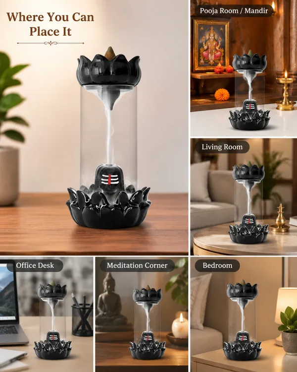 Smoking_Shivling_Fountain_Decorative_Showpiece_22_Cm