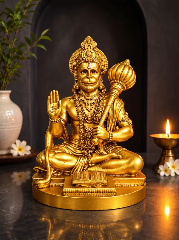 Free_Hanuman_Chalisa_|_Hanuman_Ji_Idol_with_Gada,_9_cm_–_Home_&_Temple_Decor