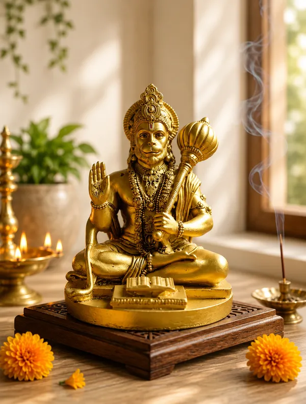 Hanuman_Ji_Idol_With_Gada_Sitting_Pose_Statue_For_Home_Office_Temple_Decorative_Showpiece_9_Cm