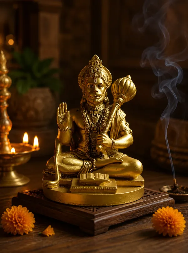 Hanuman_Ji_Idol_With_Gada_Sitting_Pose_Statue_For_Home_Office_Temple_Decorative_Showpiece_9_Cm