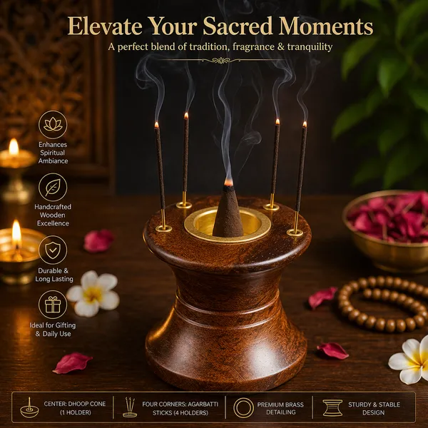 Brown_Wood_Traditional_Brass_Accent_Dhoop_And_Agarbatti_Holder