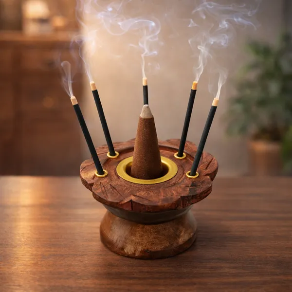 Brown_Wood_Traditional_Carved_Incense_Stick_And_Cone_Holder