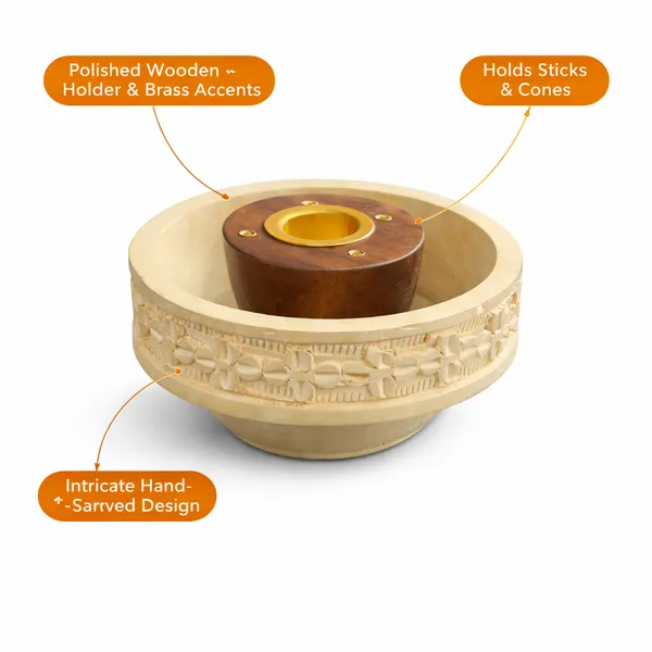 Brown_And_Cream_Wood_Hand_Carved_Incense_Stick_And_Cone_Holder