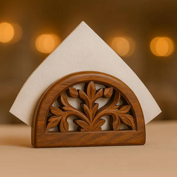 Brown_Wood_Carved_Floral_Cut-Out_Napkin_Holder