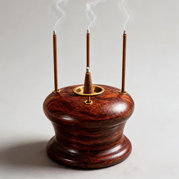 Brown_Wood_Traditional_Tiered_Brass_Accent_Incense_Holder