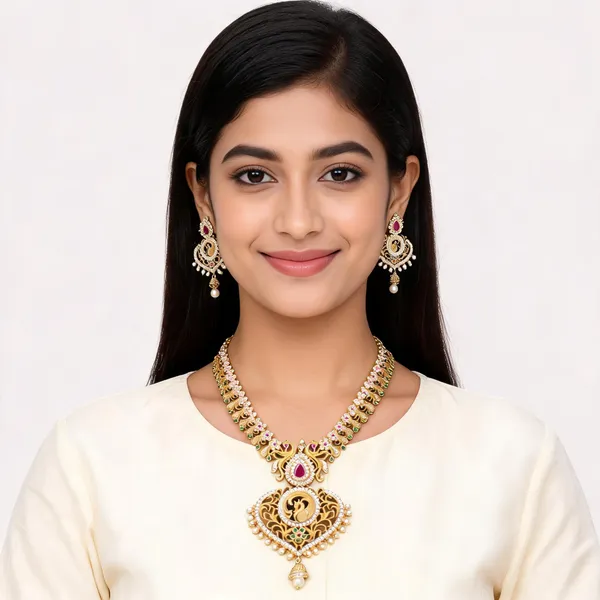 Gold_Brass_Jewellery_Set_For_Women