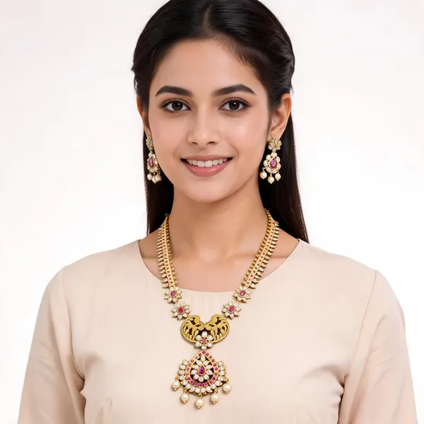 Gold_Brass_Jewellery_Set_For_Women