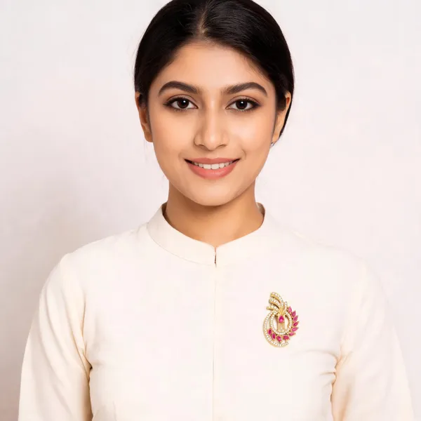 Gold_Brass_Brooch_For_Women