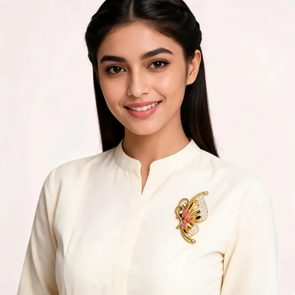 Gold_Brass_Brooch_For_Women