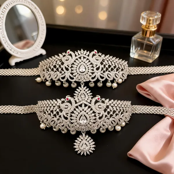 Gold_And_White_Brass_amulets_For_Women