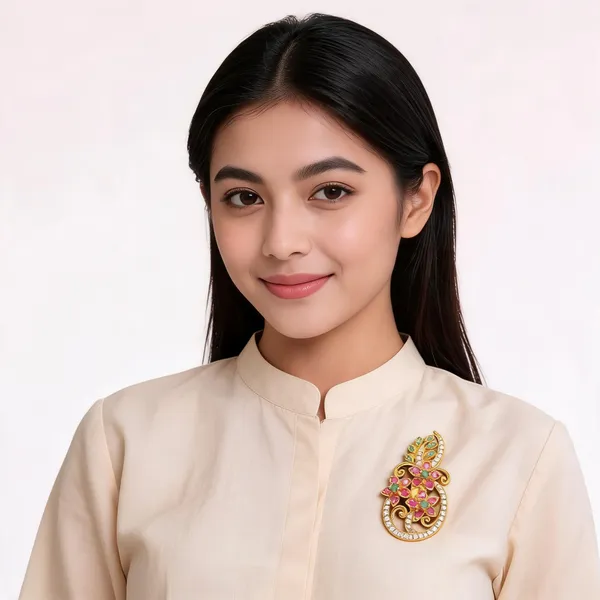 Gold_Brass_Brooch_For_Women