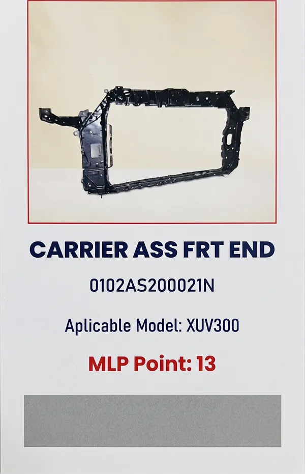 Plastic_And_Paper_Front_End_Carrier_Assembly_For_Car