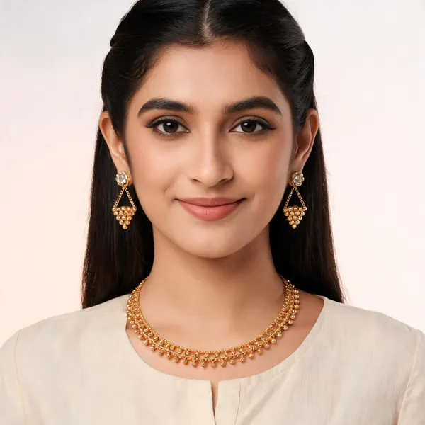 Gold_1_Gram_Gold_Traditional_Linked_Necklace_Set_For_Women